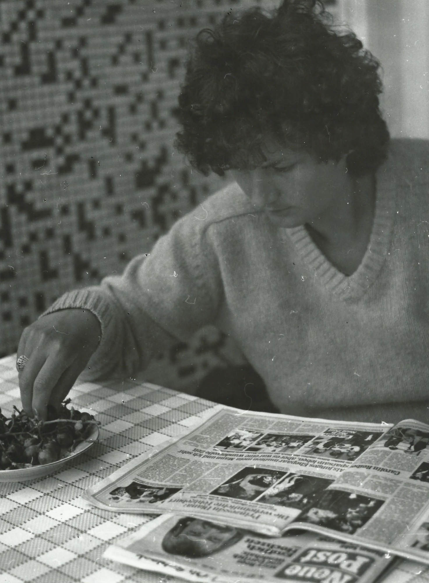reading newspaper